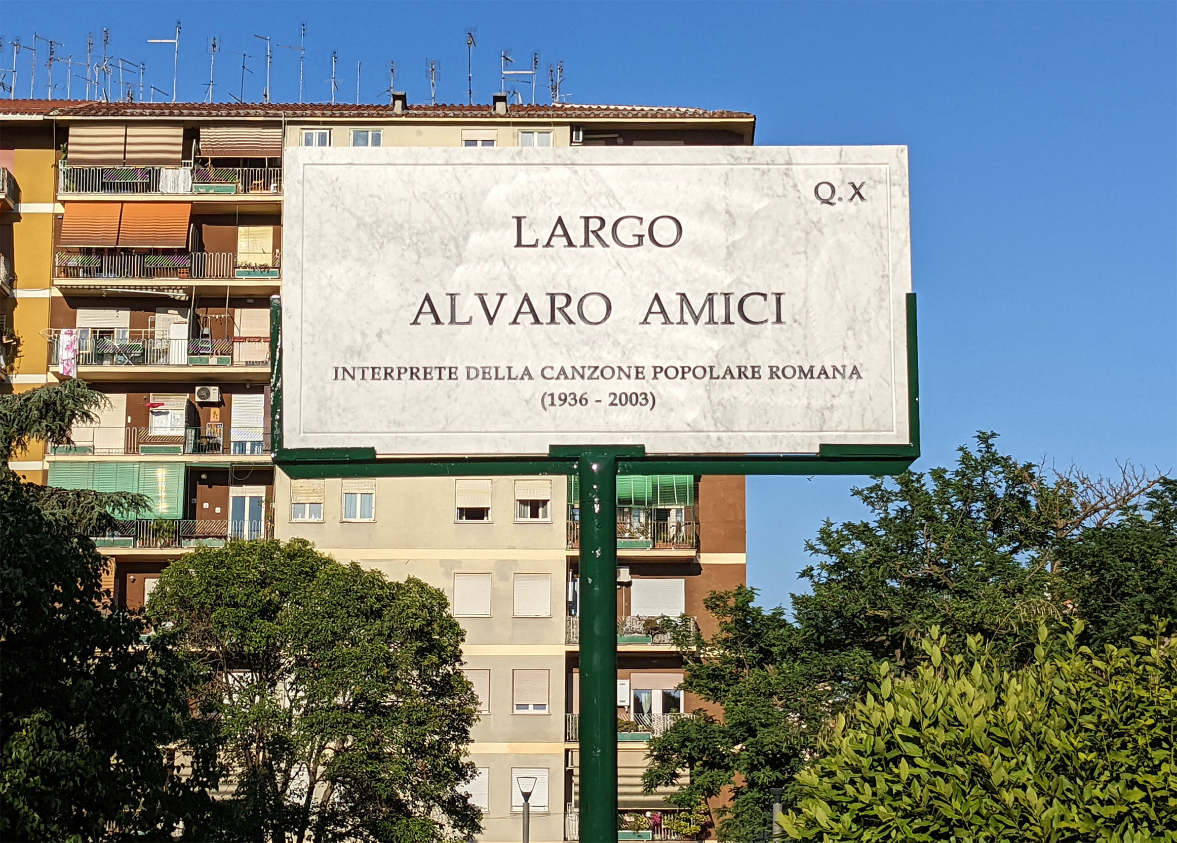 Inaugurazione di “Largo Alvaro Amici”