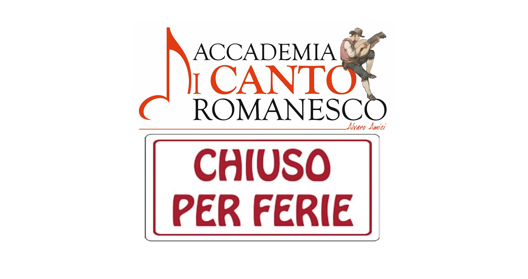 L’Accademia chiude per ferie!